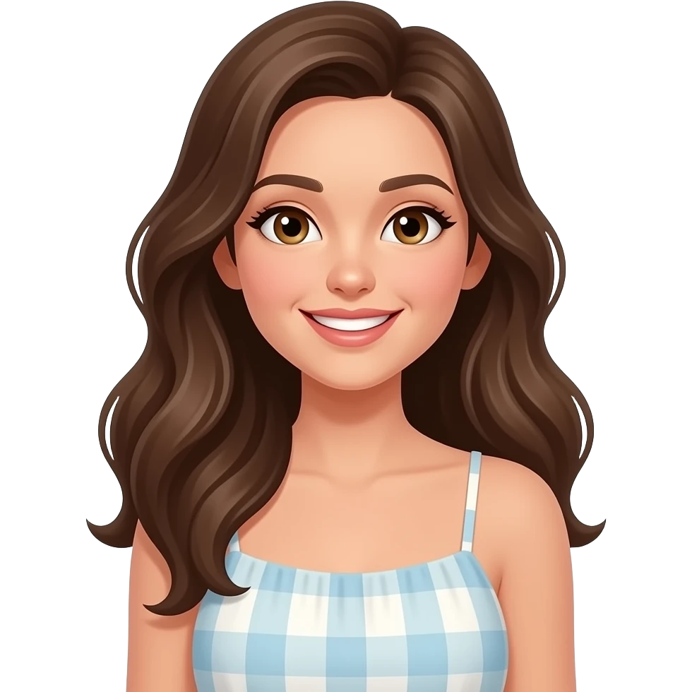 a pretty smiling women emoji