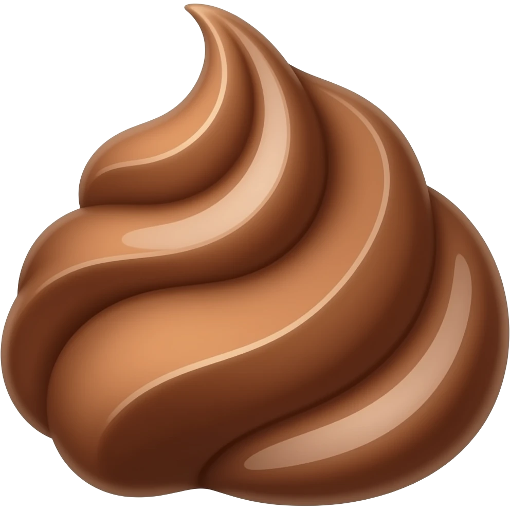 chocolate mousse emoji