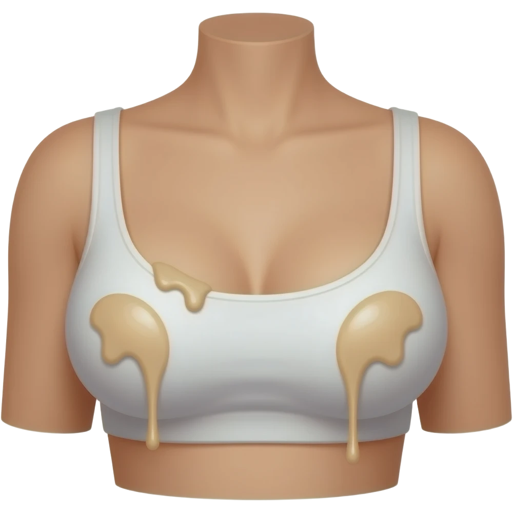 Emoji breast covered in cum emoji