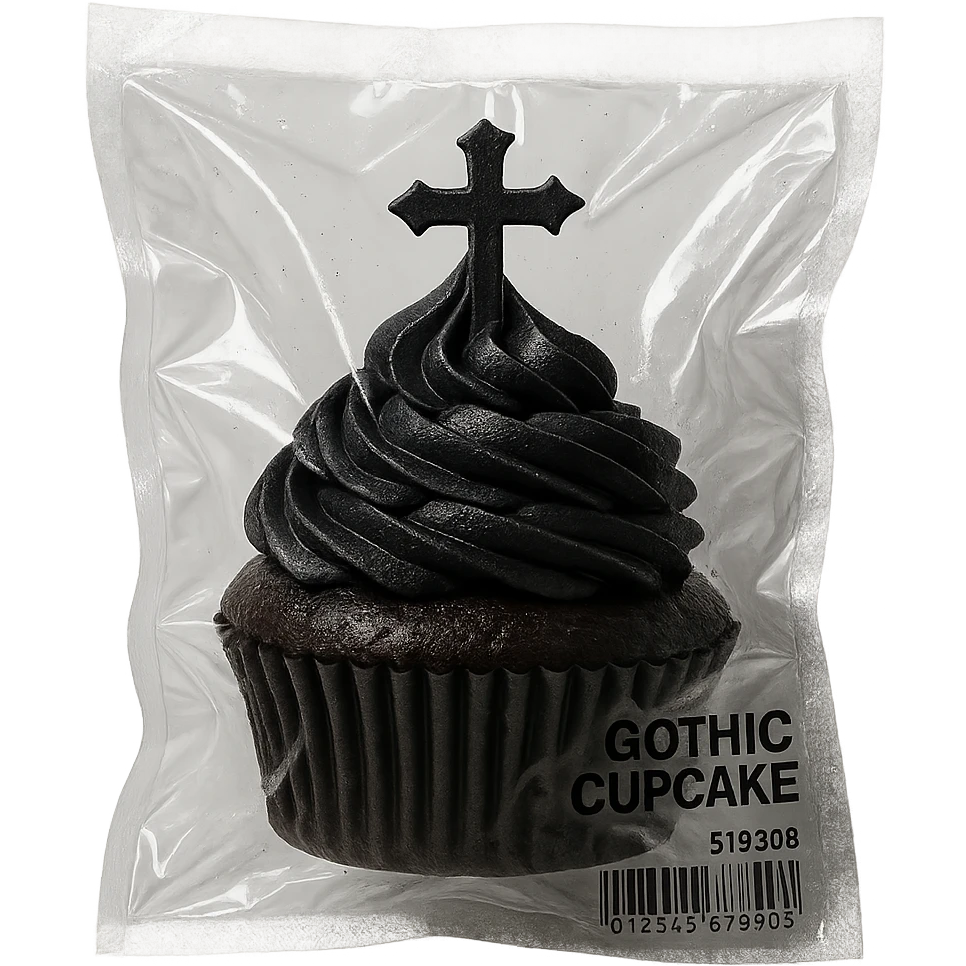 gothic cupcake emoji