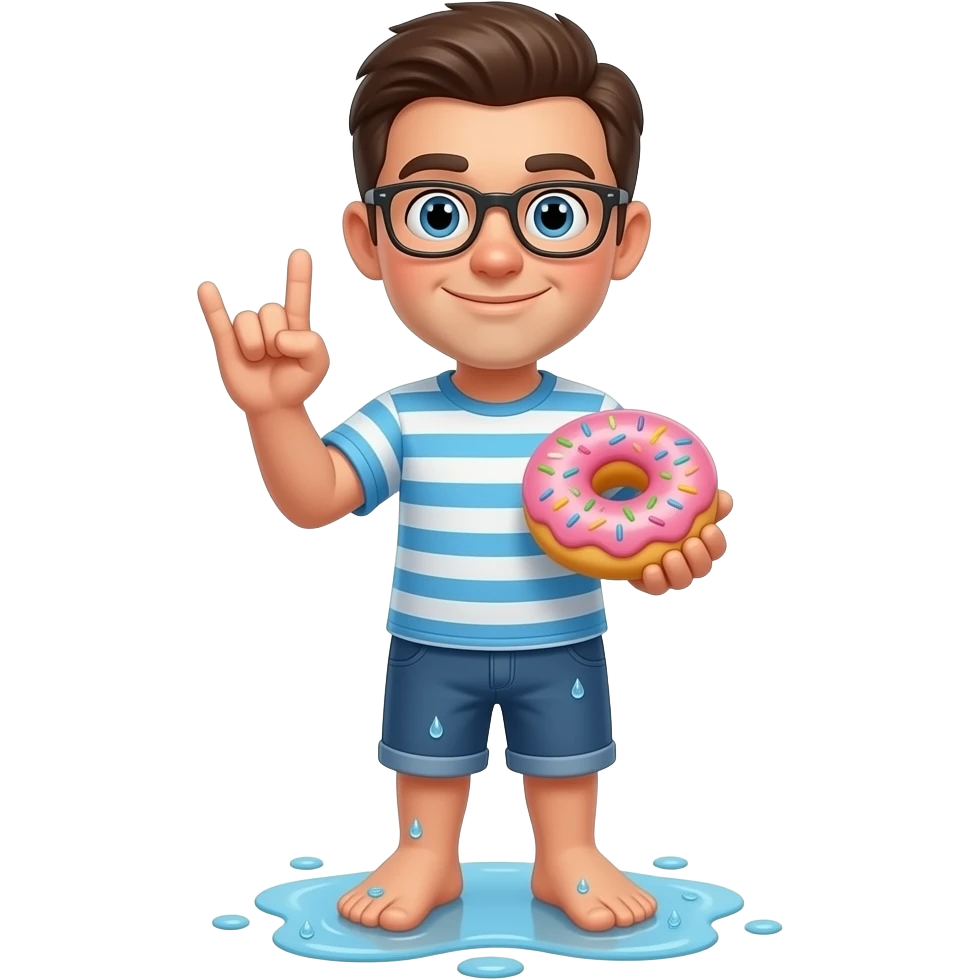 🤟🏼🦵🏼🍩🦵🏼💦 emoji