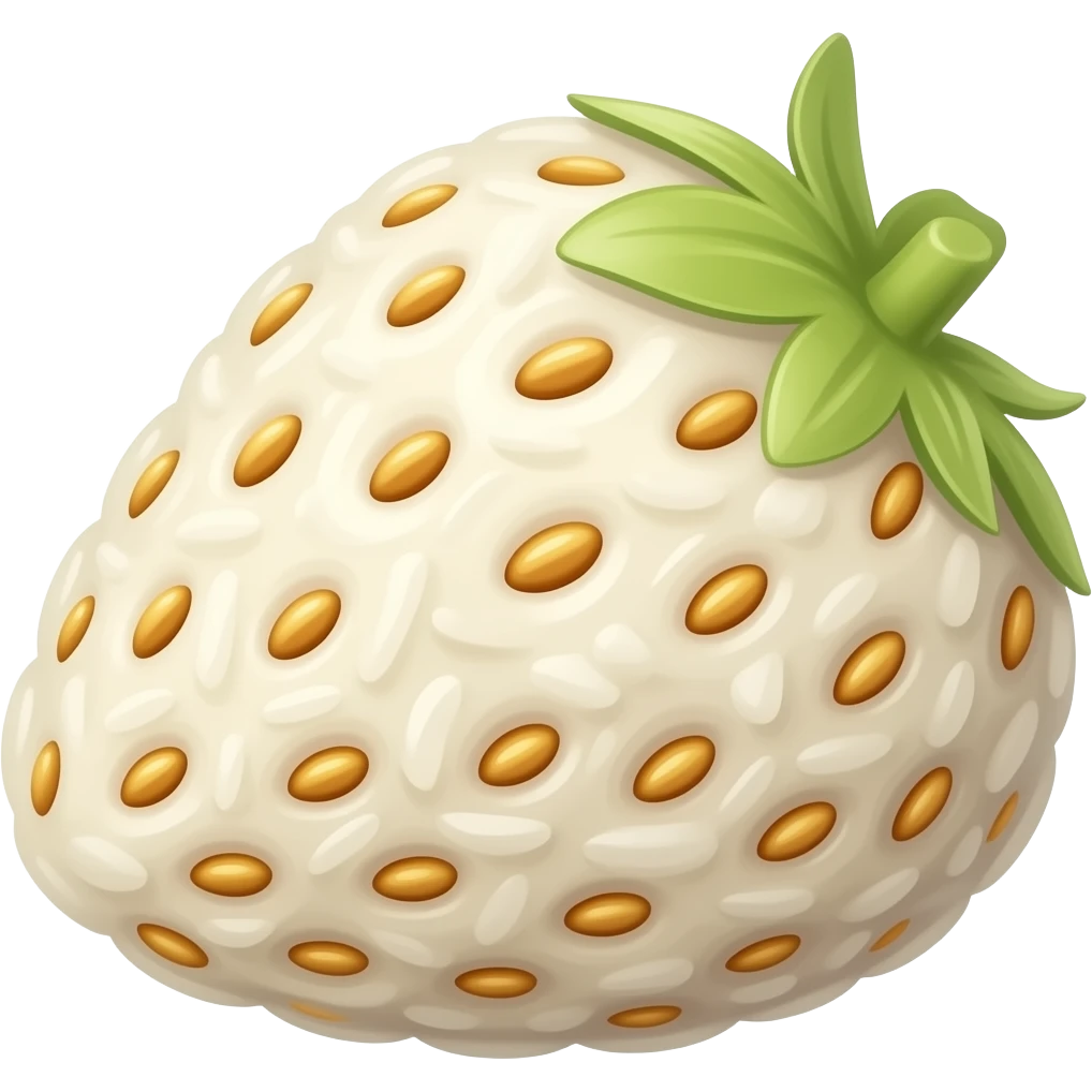 Strawberry rice emoji