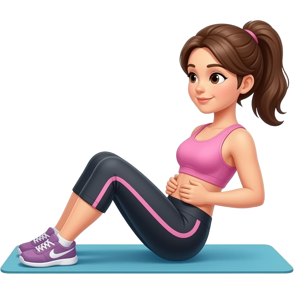 Women going abs emoji