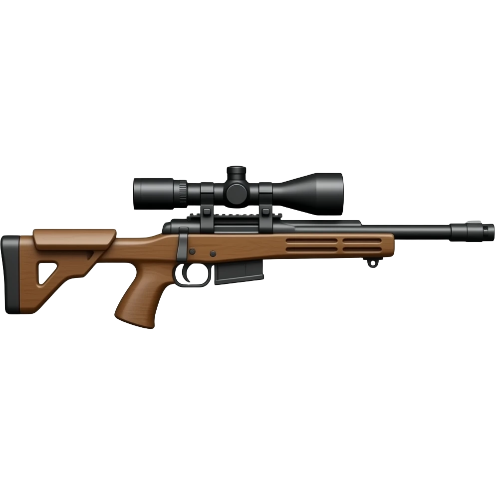 Only sniper gun emoji