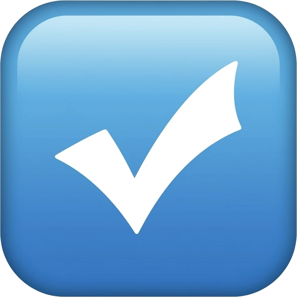 Verifica roblox  blu quadrata emoji