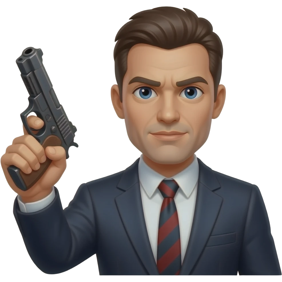 mafia with a gun emoji
