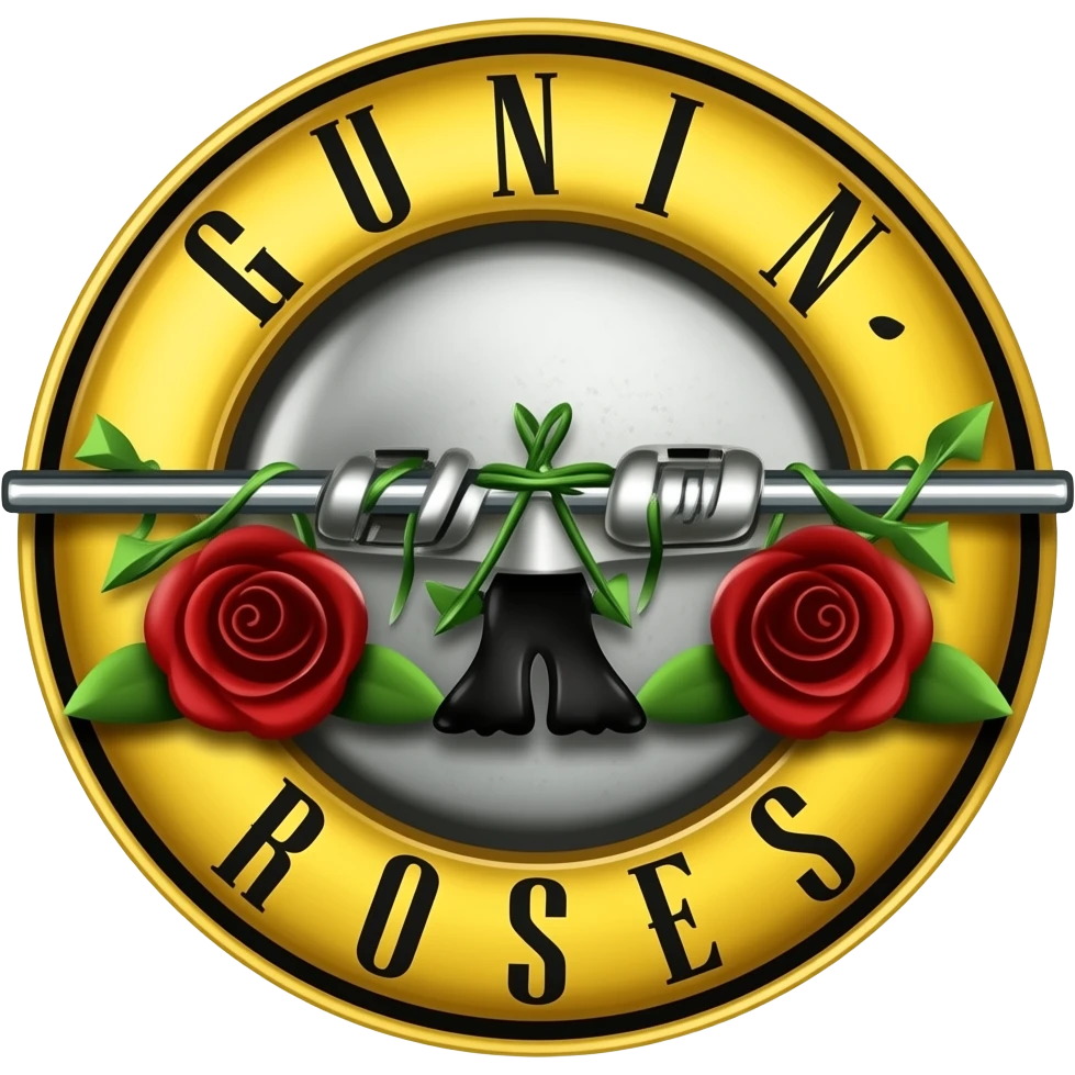 Símbolo da banda guns n roses emoji