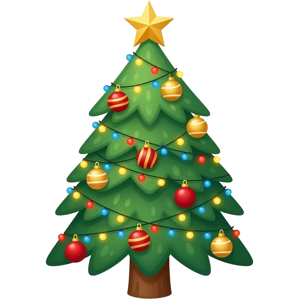 new year tree emoji