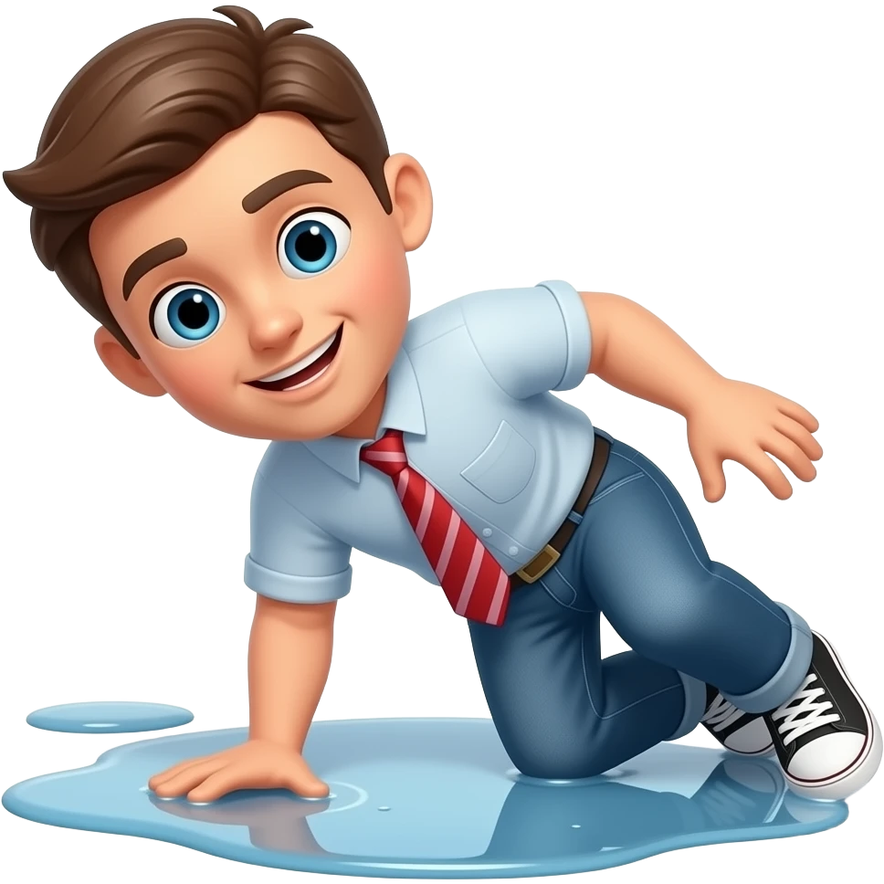 person slipping emoji