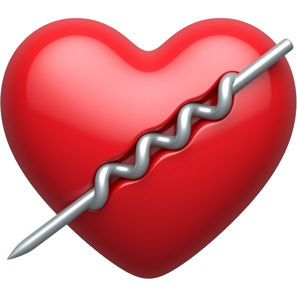 Cœur avec 1 stents emoji