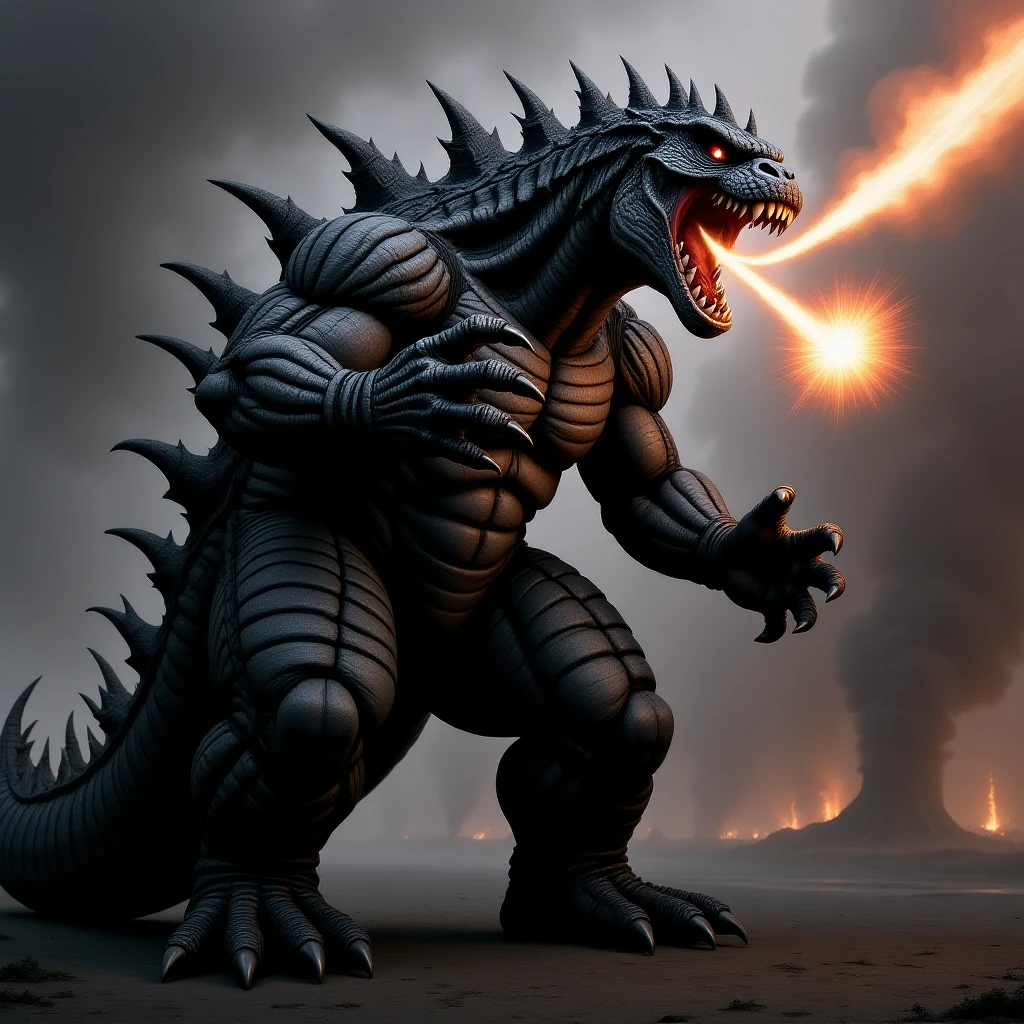 godzilla attacking ny emoji