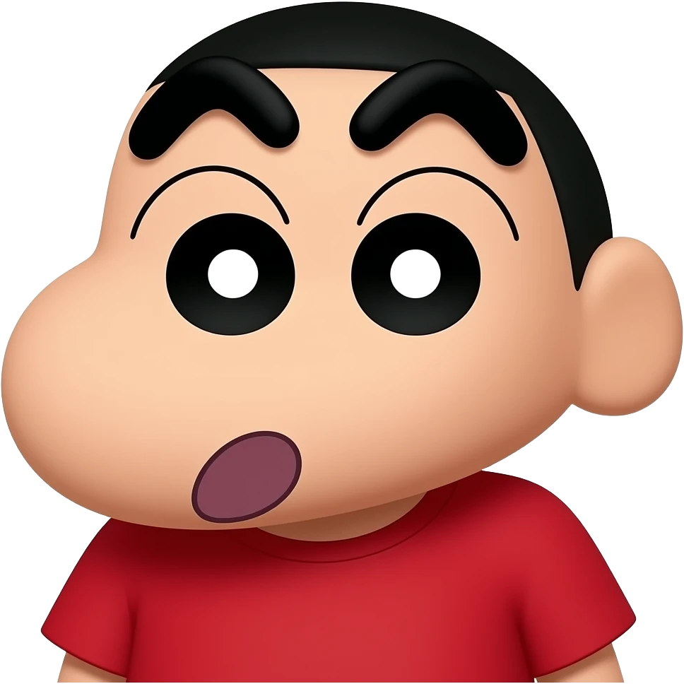 Shin-chan smiling emoji