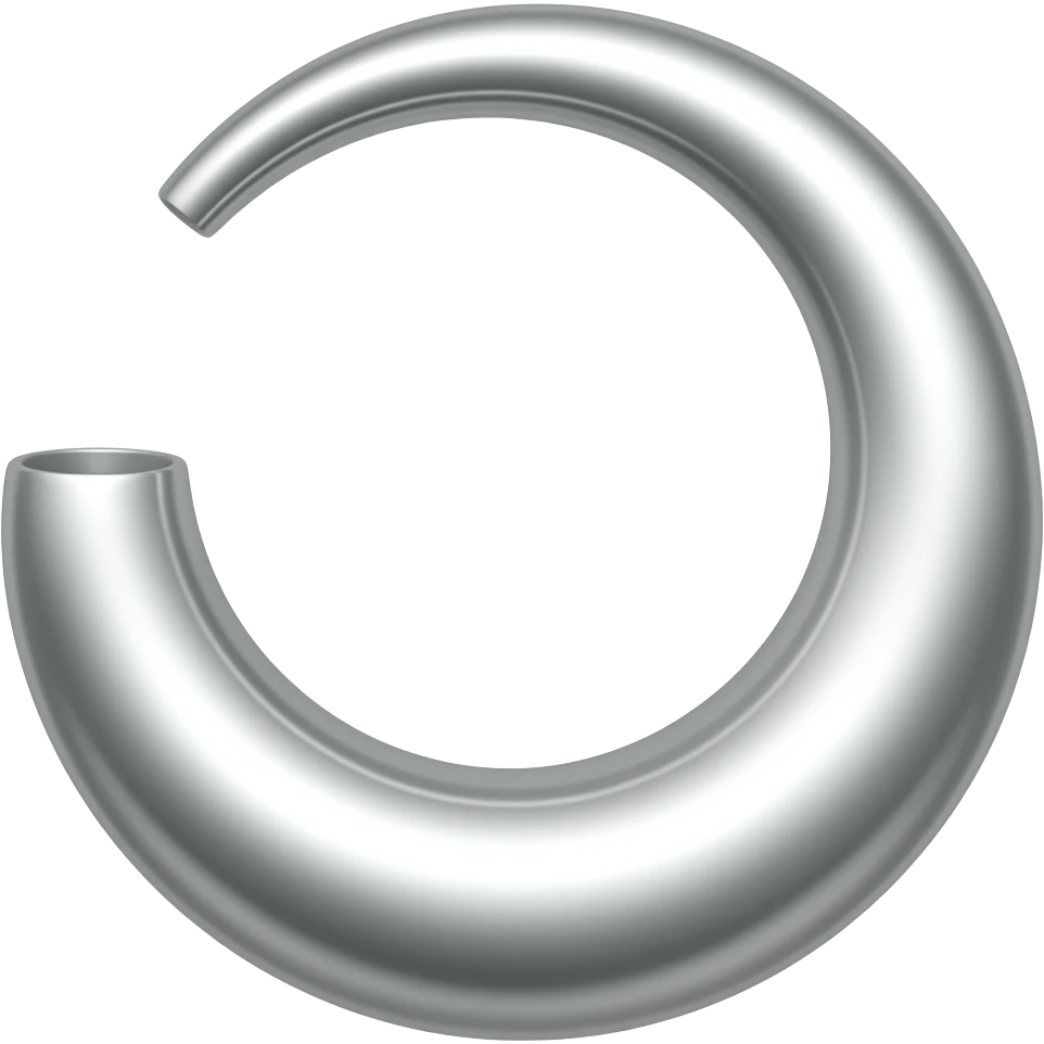 One single jhumka in silver colour emoji