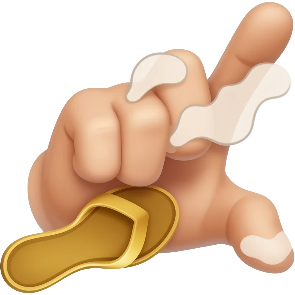 Throw chappal emoji