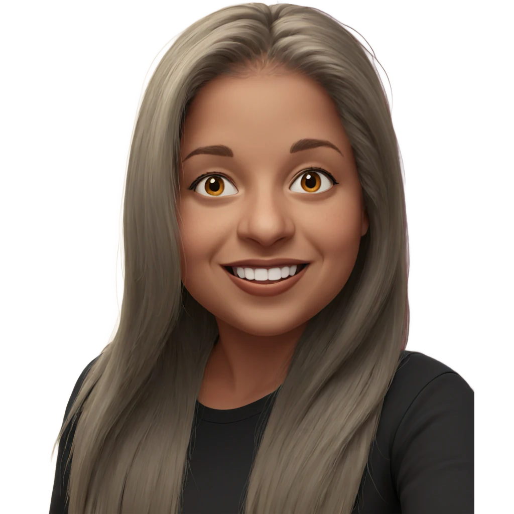 smiling girl with long hair emoji