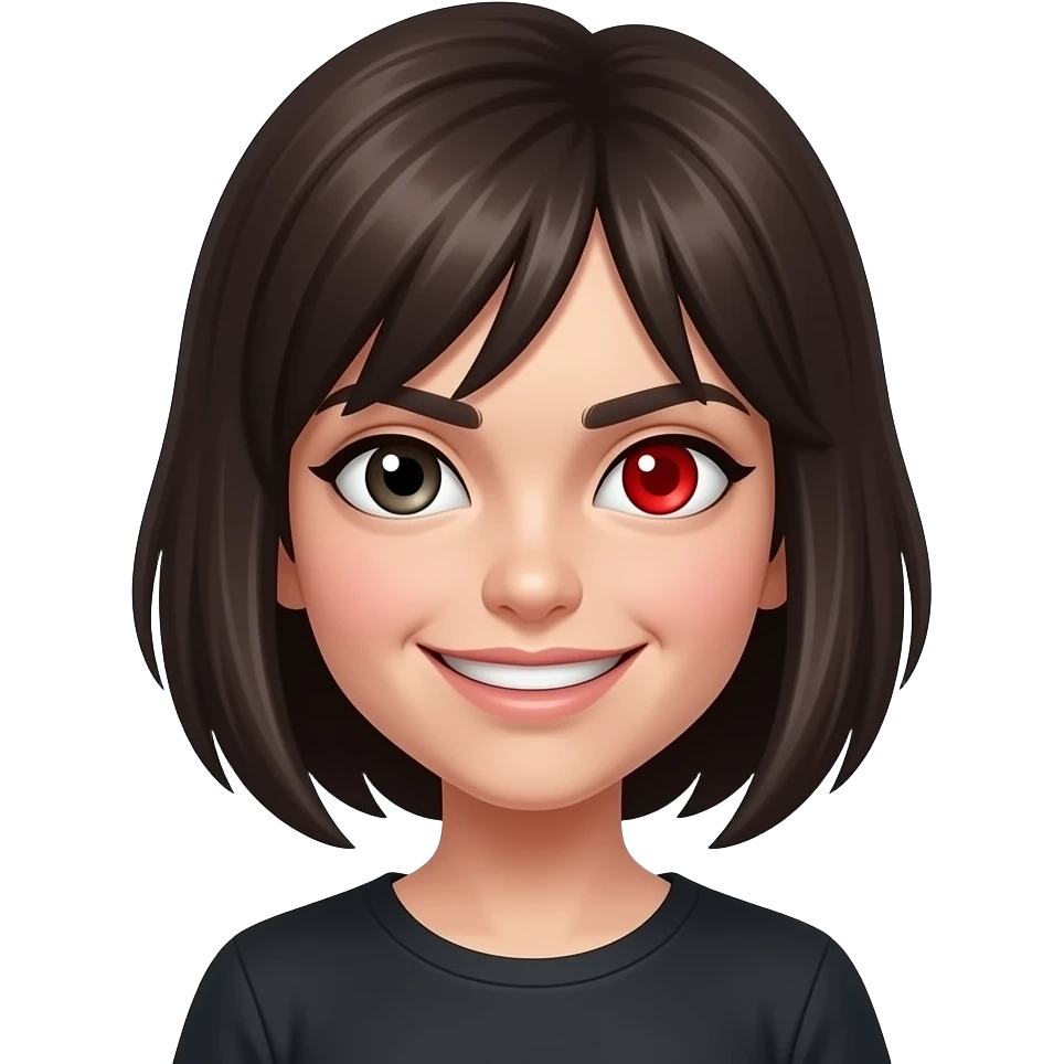 red eye evil face girl emoji