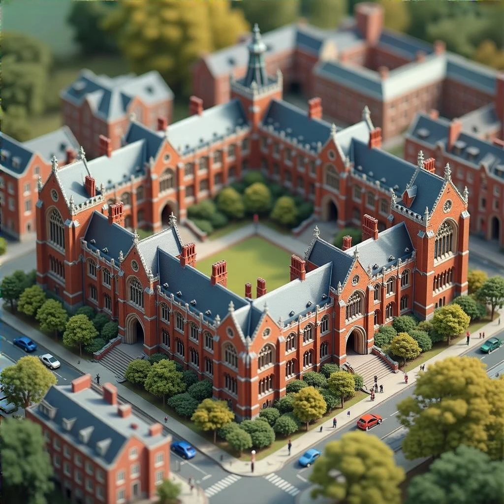 Photorealistic Isometric miniature of Yale Univercity emoji