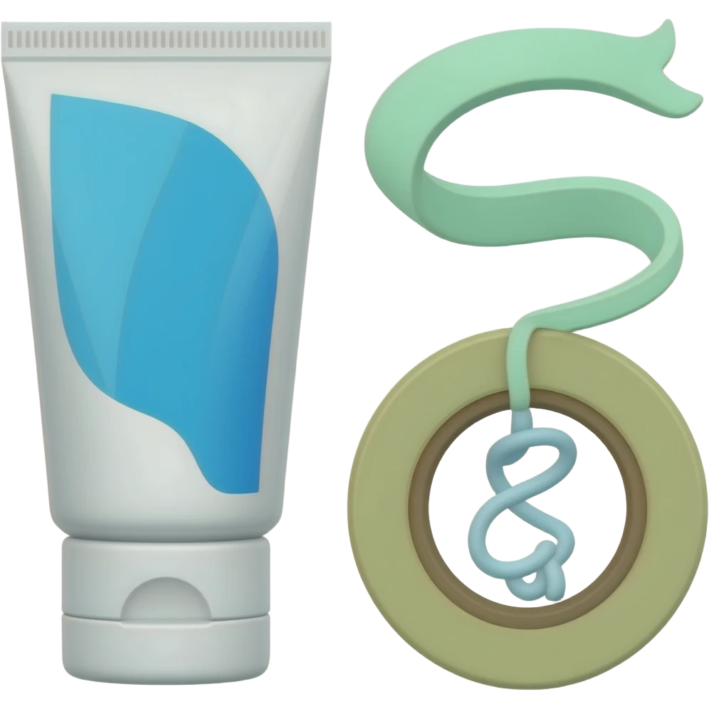 toothpaste and Tape Floss emoji