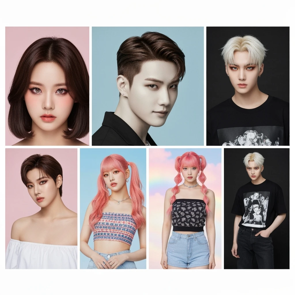 kpop profile picture, minimal, expressive, variation 4 emoji