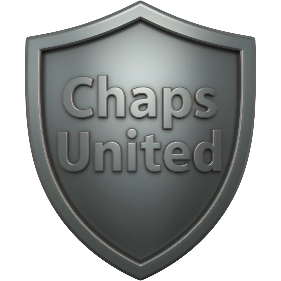 Make me a shield with the words inside “chaps United” emoji