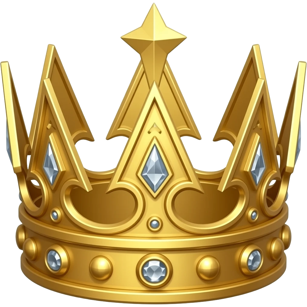 Corona laureada de oro y diamantes del dios Emperador de Warhammer 40k emoji