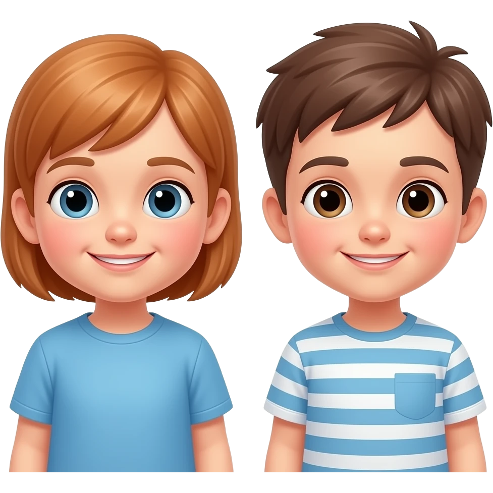two naughty children emoji
