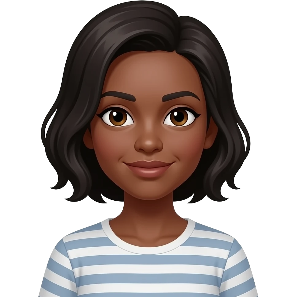black woman sitting emoji