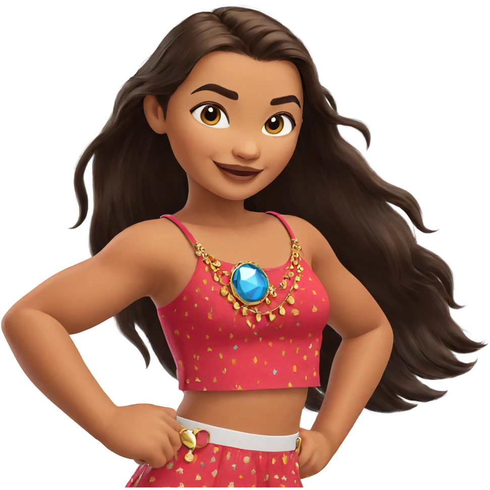 smiling girl with jewelry emoji