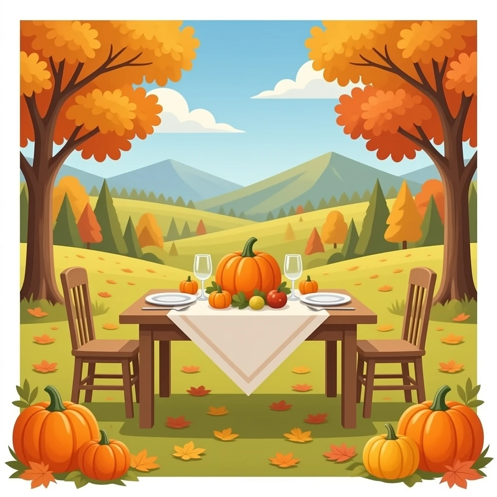 Thanksgiving and autumn vibes emoji