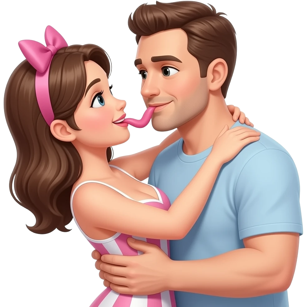 Porn girl doing sex with man emoji