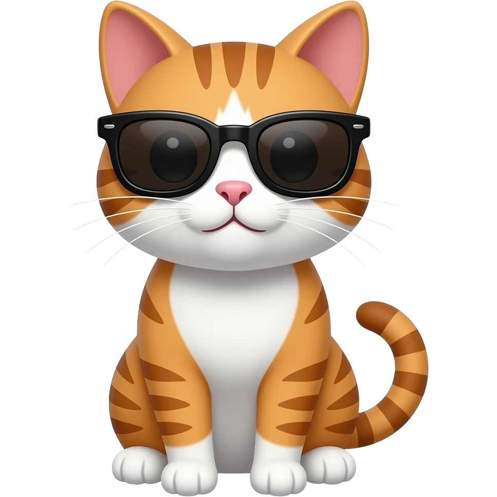 Cat wearing sunglasses emoji
