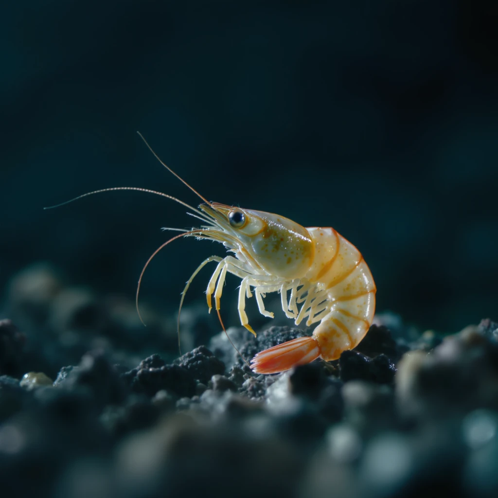 a realistic shrimp on a white background emoji