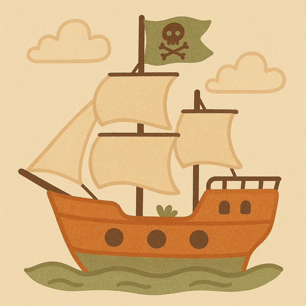 pirate ship emoji