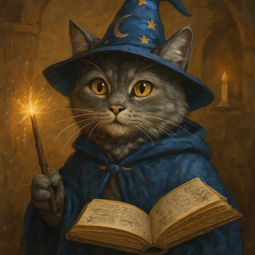 wizard cat  emoji