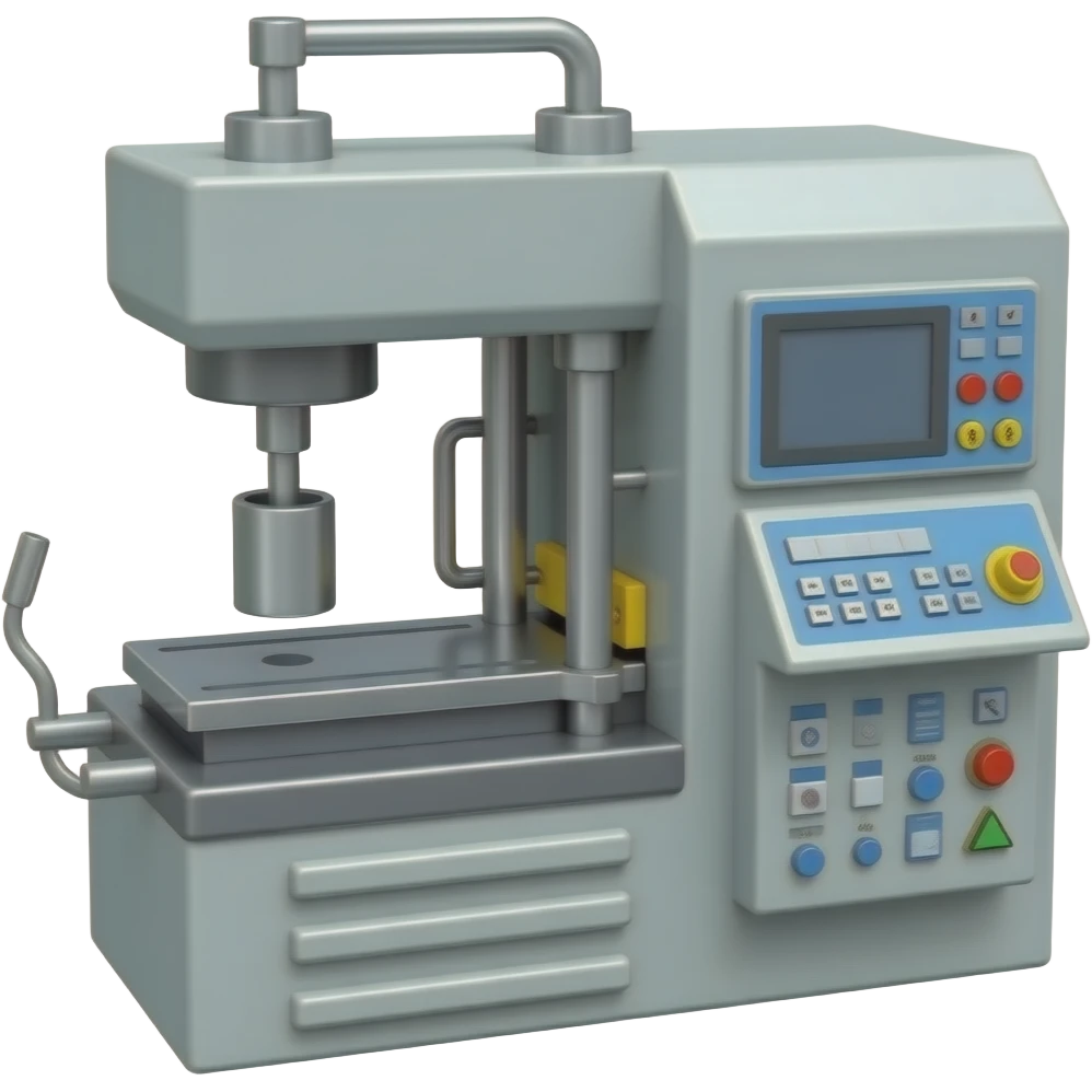 injection mold machine from the side emoji
