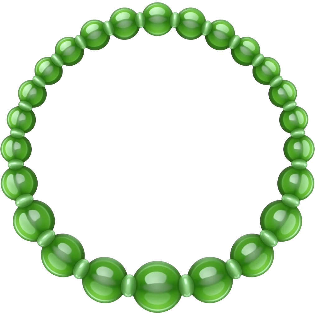 green color necklace emoji