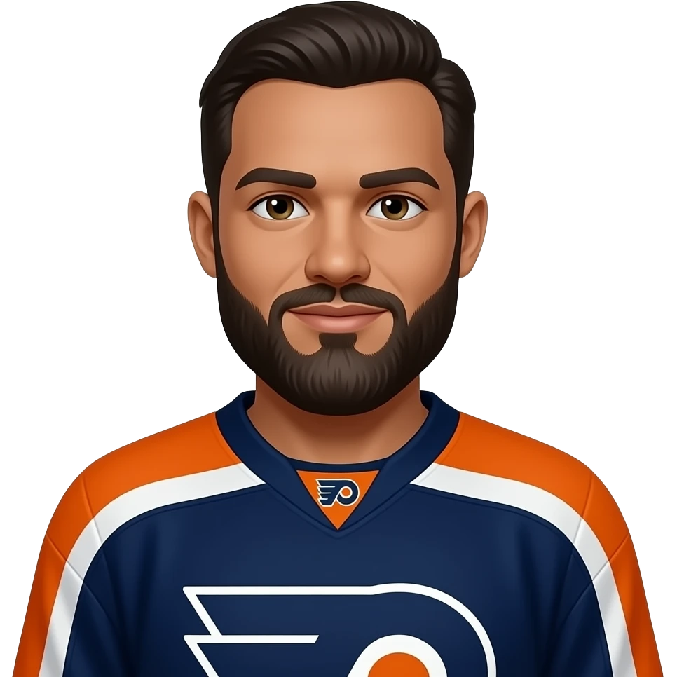 Put a flyers jersey on this go back to the grey and grey beard emoji