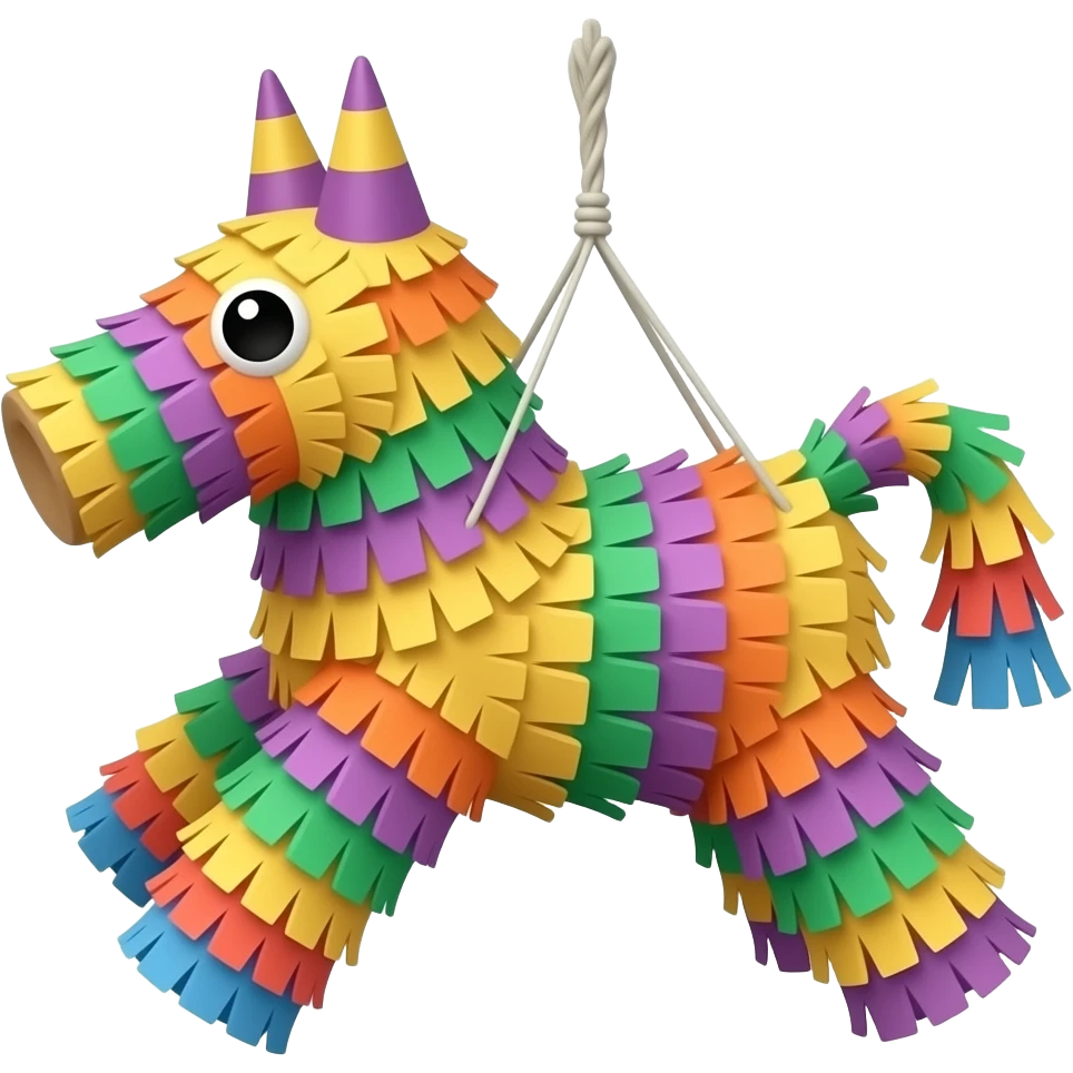 pinata with a long string emoji