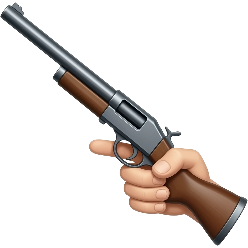 Shotgun to the left emoji