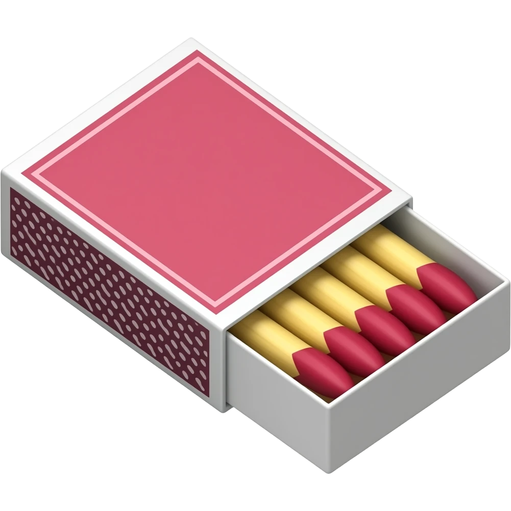 pink match box top emoji
