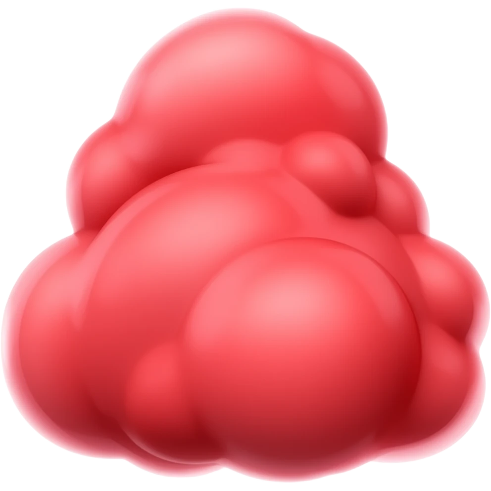 Red gas cloud emoji
