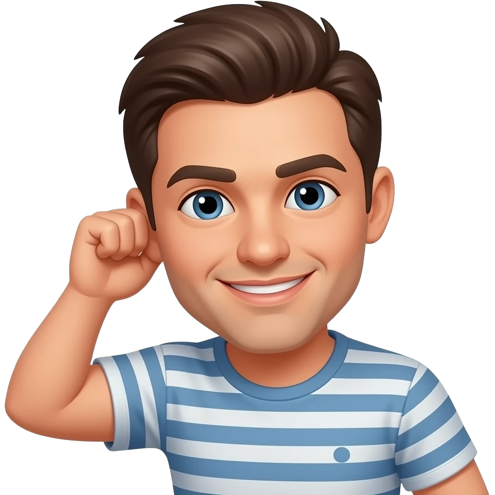 Tucking hair behind ear using the mouth from this emoji 😏 emoji