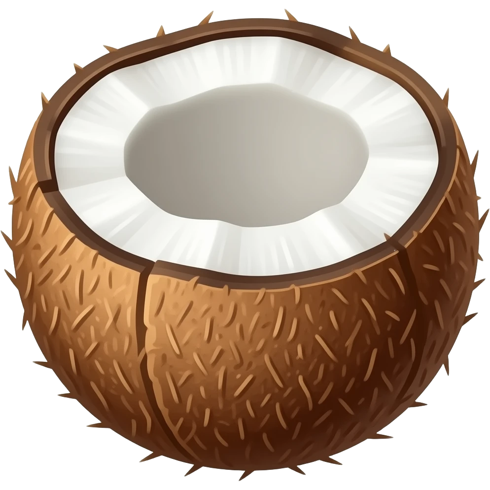 Coconut emoji but a no hole emoji