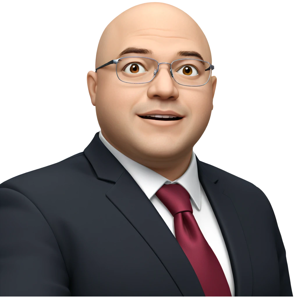 bald man in formal attire emoji