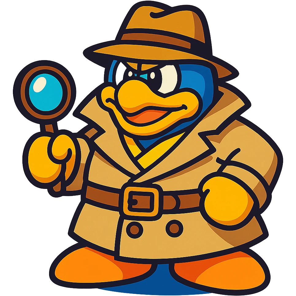 King Dedede from Kirby in a detective outfit, with a trench coat and hat, vibrant toon style emoji