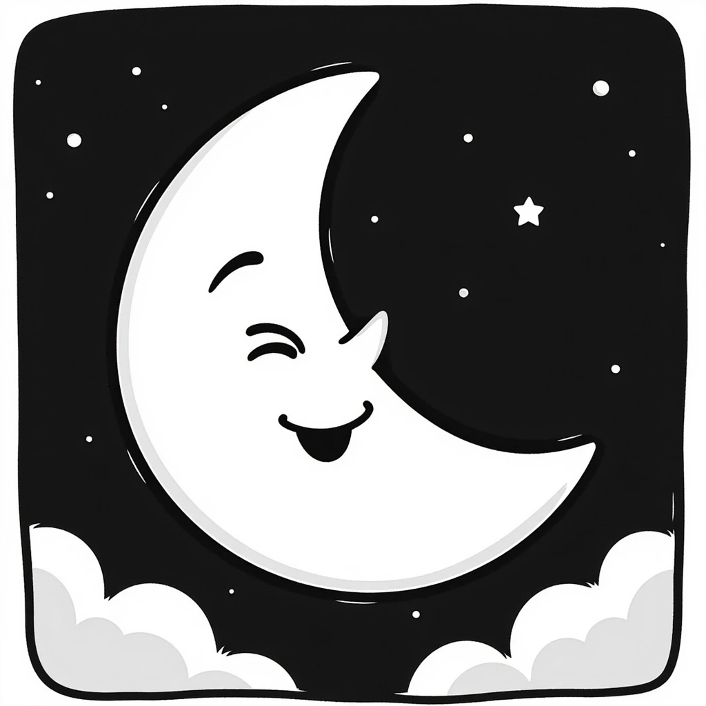 a moon emoji
