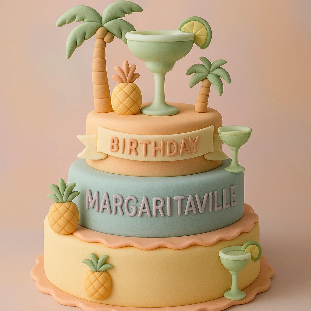 margaritaville-themed birthday cake emoji