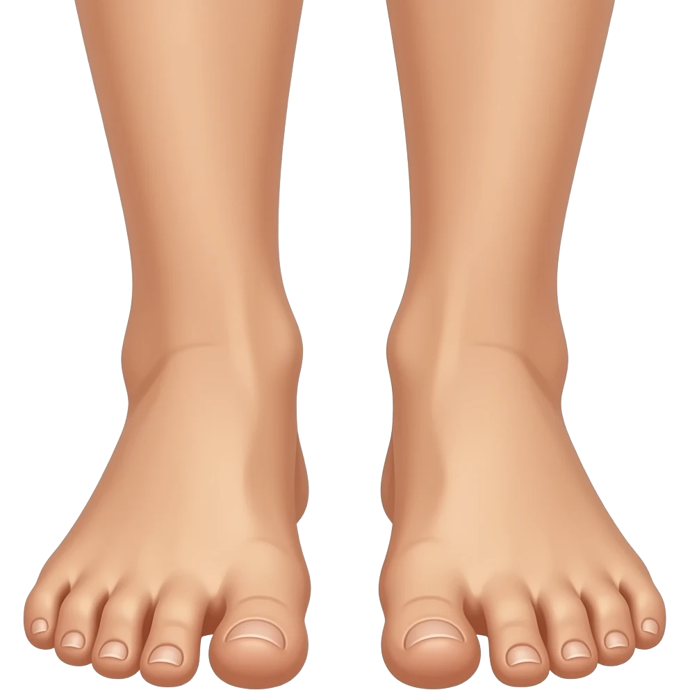 A completly naked woman toes emoji