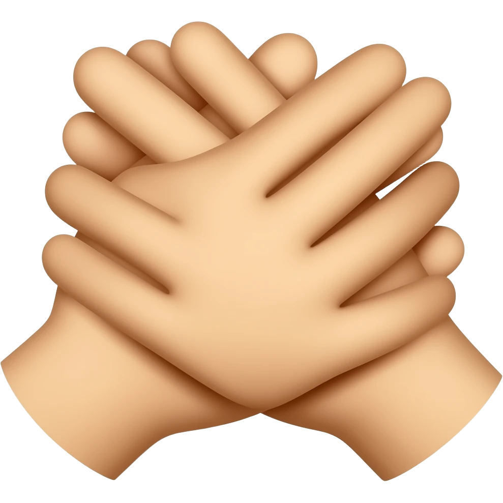 This emoji 🫂 beige color emoji