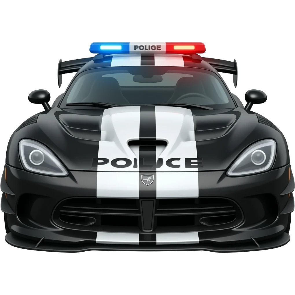 Police Dodge Viper emoji
